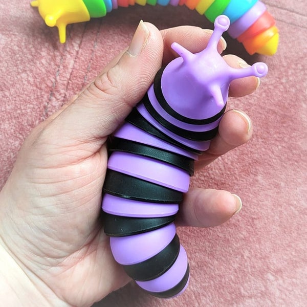 Slug fidget toy (rainbow coloured) Carousel 2