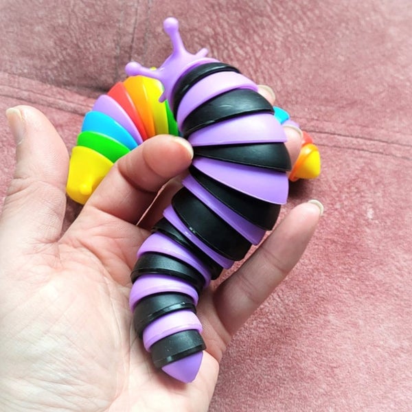 Slug fidget toy (rainbow coloured) Carousel 4
