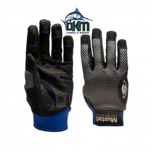 Mustad Casting Glove Black/Grey/Blue Large Carousel 1