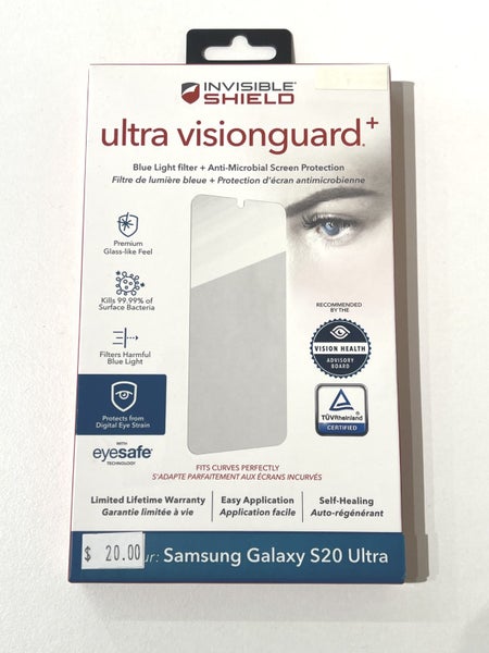 InvisibleShield Ultra VisionGuard+ Screen Protection - Samsung Galaxy S20 Ultra Carousel 1