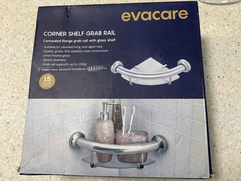 Evacare Corner Shelf Grab Rail Carousel 1