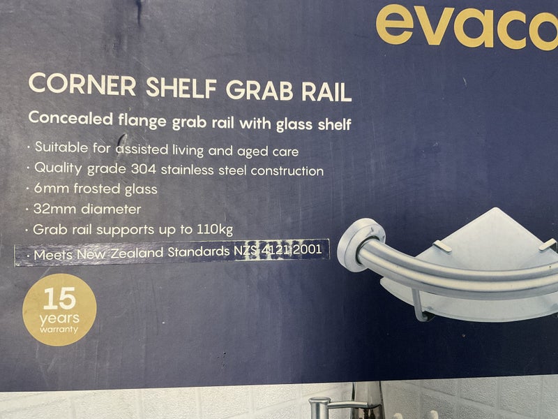 Evacare Corner Shelf Grab Rail Carousel 2