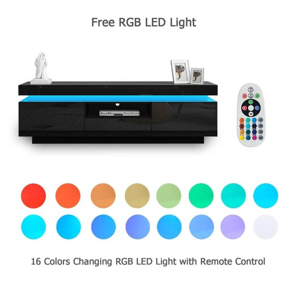 TV Cabinet Entertainment Unit LED Carousel 9