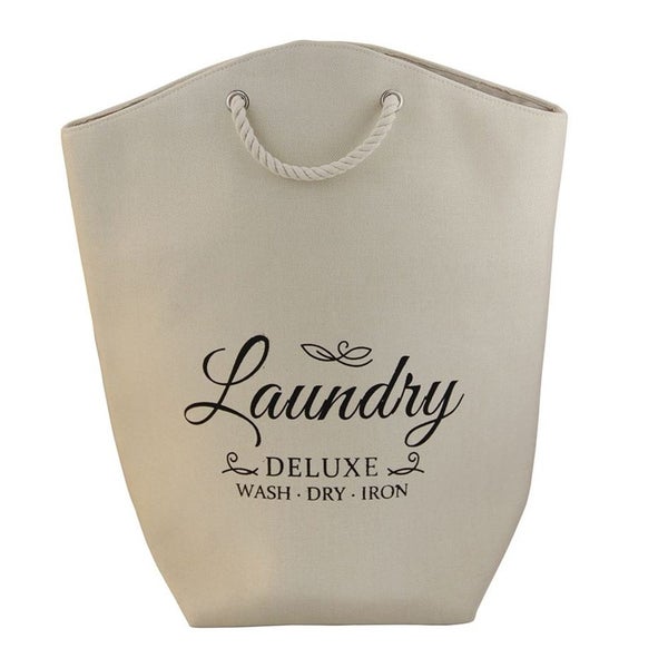 Butlers Capri Laundry Hamper w Rope Handle Dirty Clothes Bin Basket Natural Carousel 1