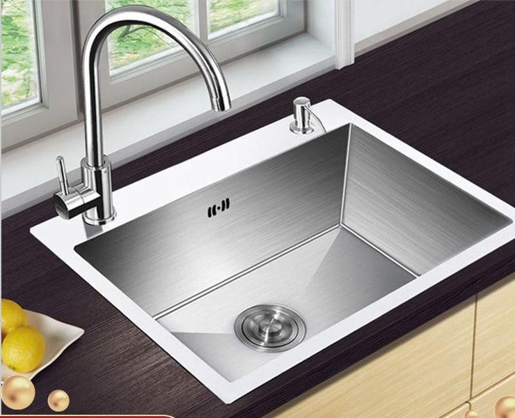 Stainless Steel Sink Single Bowl Kitchen Sink 500 * 400mm (Faucet Not Included) Carousel 1