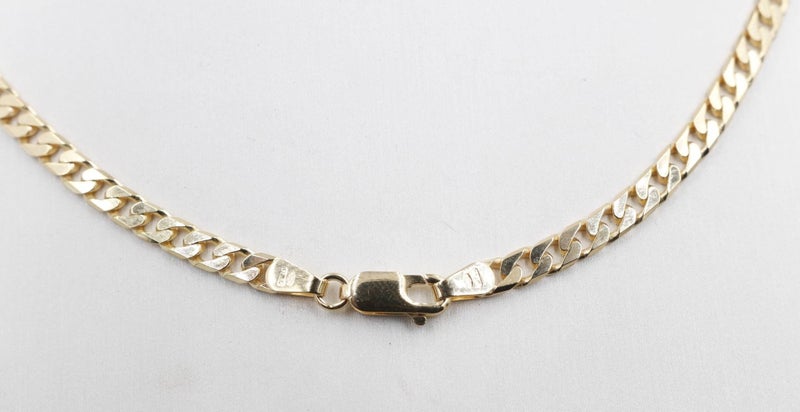 9ct Gold Solid Curb Link Chain cm 120HK145/4 Carousel 8