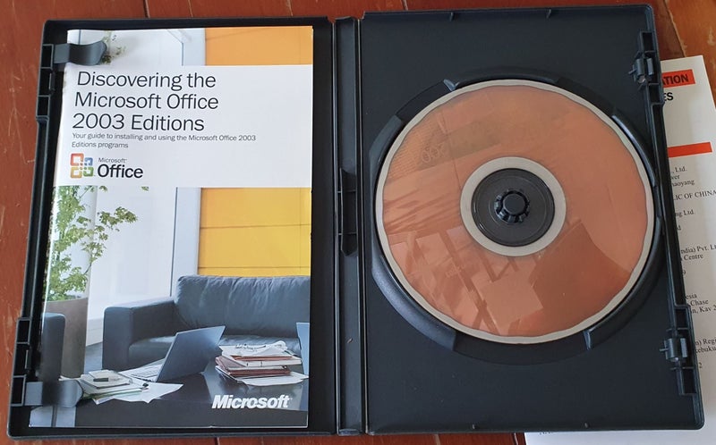 Microsoft Office Professional Edition 2003 Vintage Sofware Carousel 4