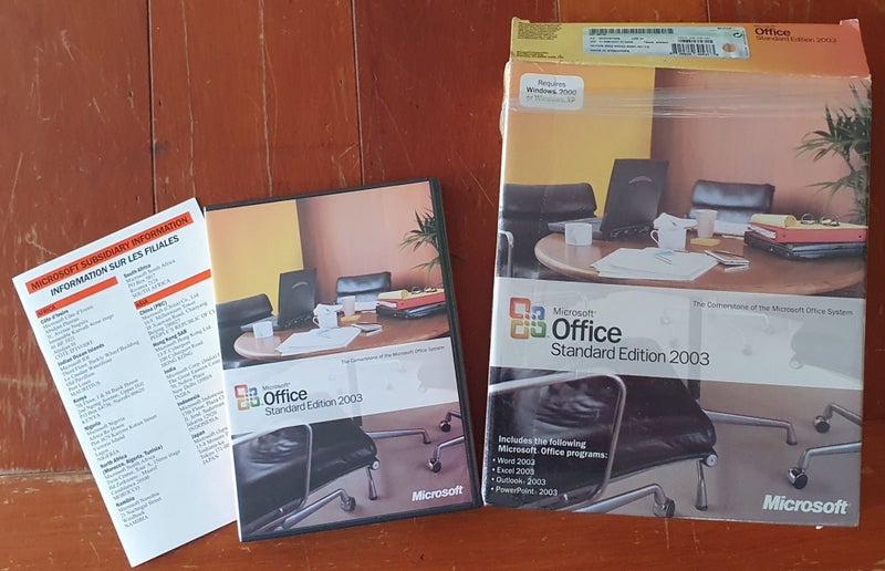 Microsoft Office Professional Edition 2003 Vintage Sofware Carousel 1