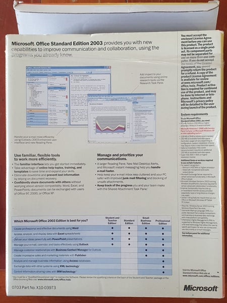 Microsoft Office Professional Edition 2003 Vintage Sofware Carousel 2