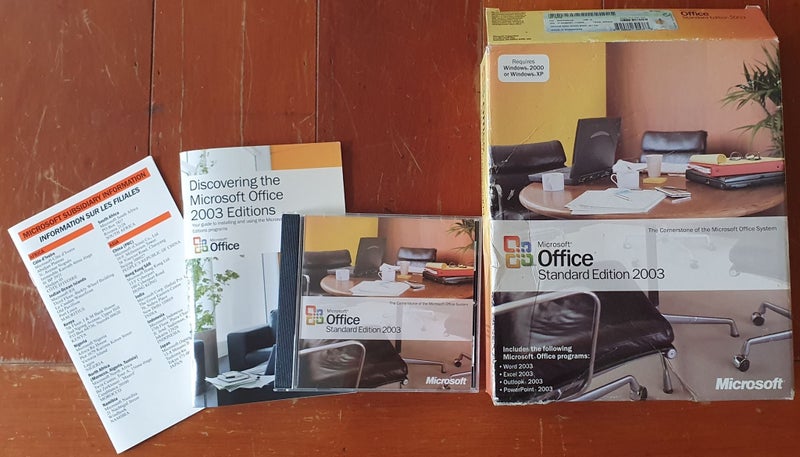 Microsoft Office Professional Edition 2003 Vintage Sofware Carousel 1