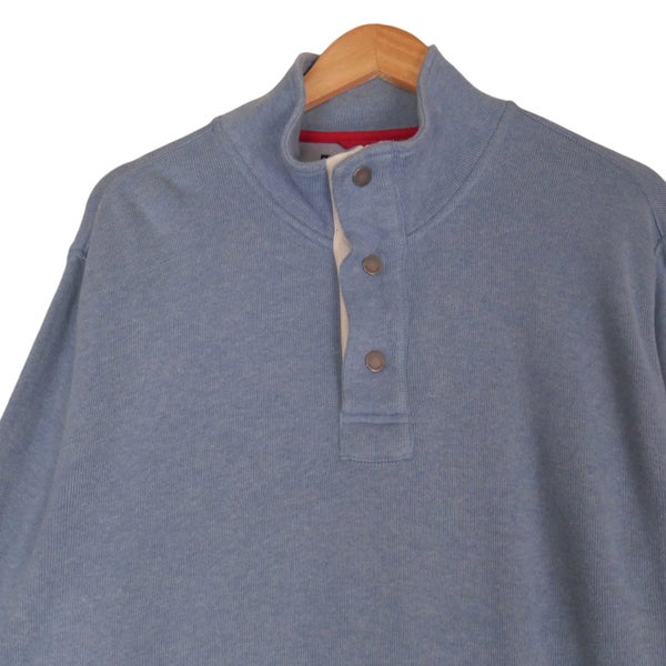 Tommy Hilfiger Blue Half Zip Knit Jumper Large Carousel 2