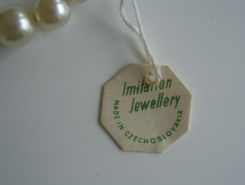 Mid-century Imitation Czech Pearl Necklaces x 3 Carousel 2