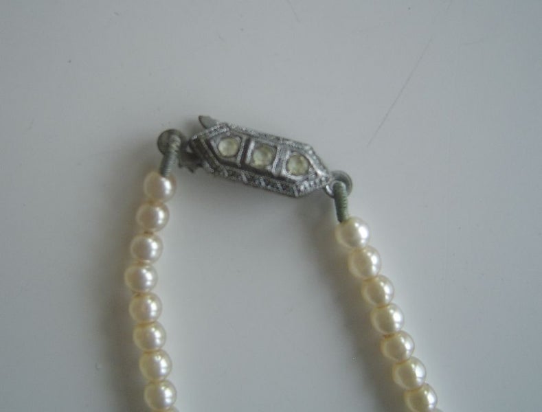 Mid-century Imitation Czech Pearl Necklaces x 3 Carousel 6