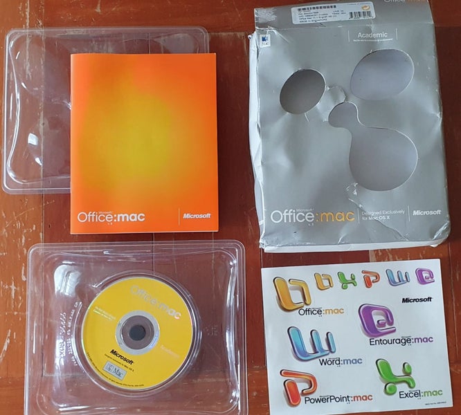 Microsoft Office Mac v. X Academic for Apple Mac Vintage Sofware Carousel 1
