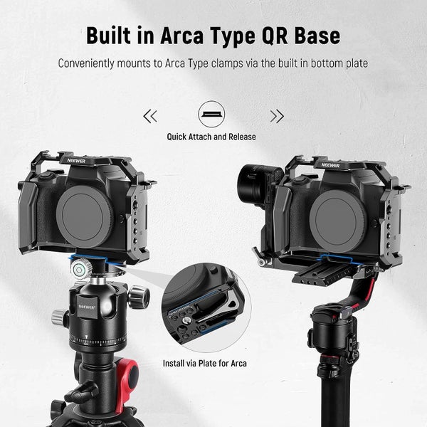 NEEWER M50/M50 II Cage Compatible with Canon M50 M50 Mark II for DJI RS2 RS3 Carousel 2