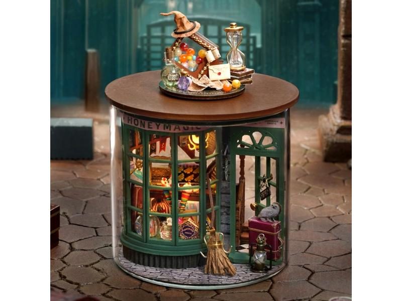 Mini DIY Kit For Doll House Making And Assembling Room Models Toys Home And Carousel 1