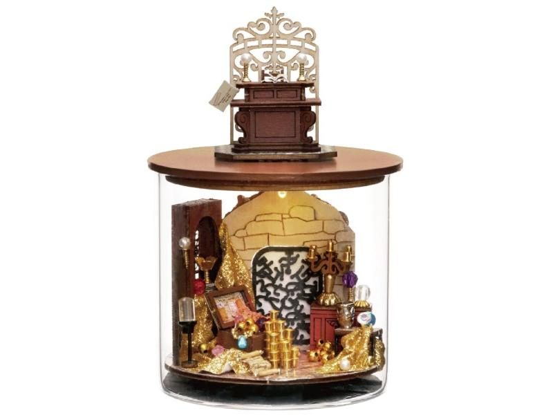 Mini DIY Kit For Doll House Making And Assembling Room Models Toys Home And Carousel 1