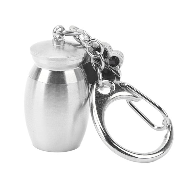 dog ashes keychain dog paw prints urn keychain cremation pet urns keychain Pet Carousel 5