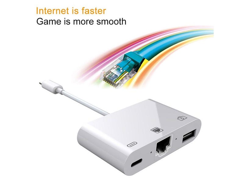 Lightning to USB RJ45 Converter NZ Clearance x2 Carousel 2