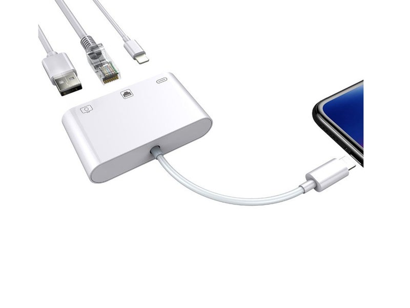Lightning to USB RJ45 Converter NZ Clearance x2 Carousel 11