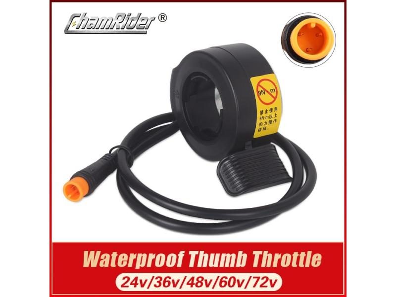 Thumb Throttle Connector Plug Waterproof High Quality E-Bike Wuxing Brand 130X Carousel 1
