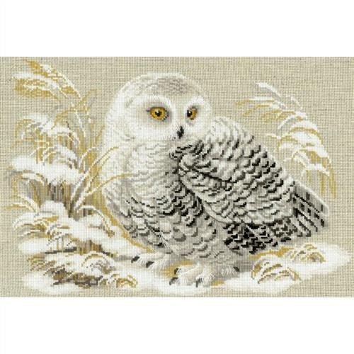 Riolis White Owl - Cross Stitch Kit Carousel 1