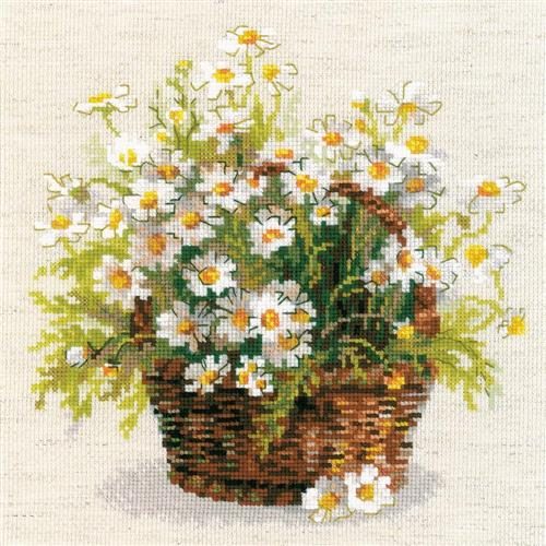 Riolis Russian Daisies - Counted Cross Stitch Kit Carousel 1