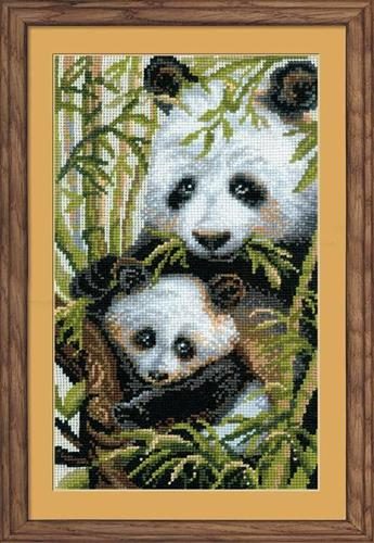 Riolis Panda with Young - Cross Stitch Kit Carousel 3