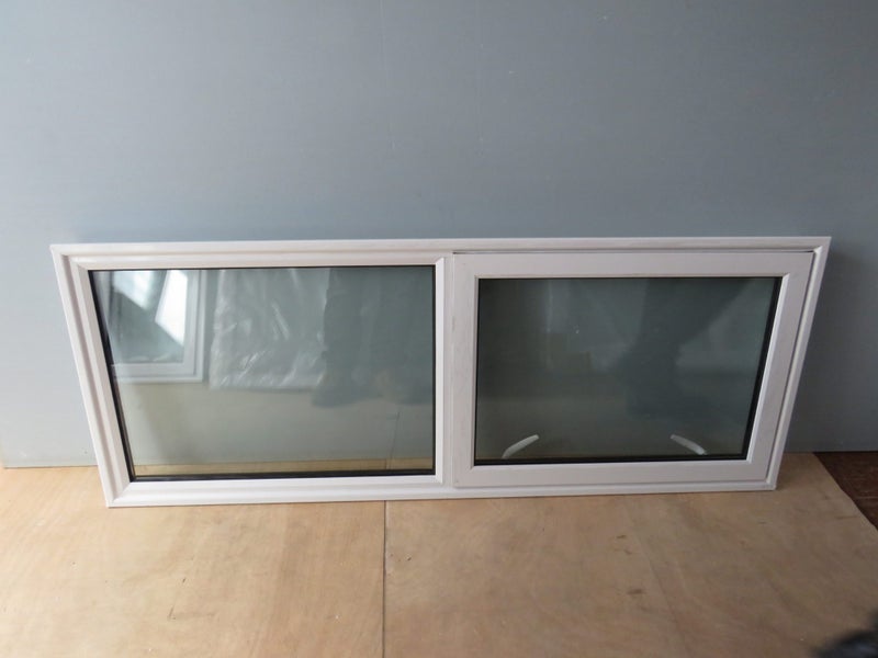 NEW WHITE ALUMINIUM DOUBLE GLAZED WINDOW:0600HX1200W Carousel 1