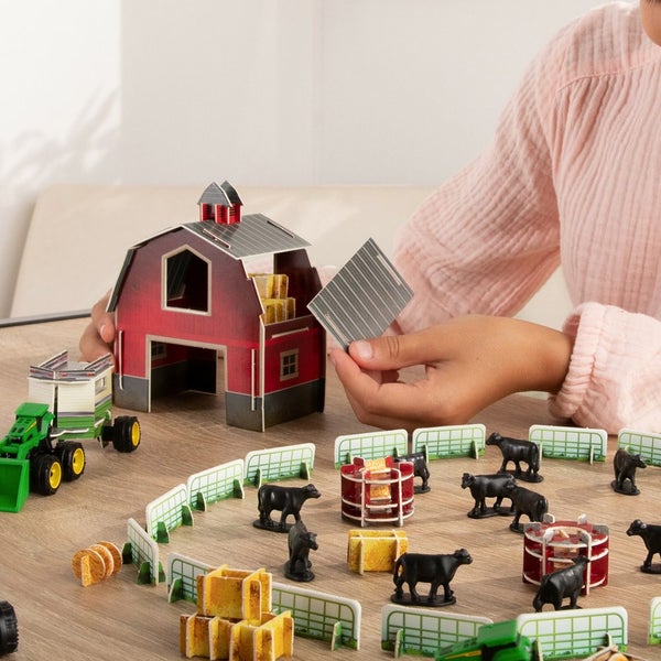 John Deere Monster Treads Eco-Snaps Buildable Barn Kids Vehicle Farm Play Set 6+ Carousel 7