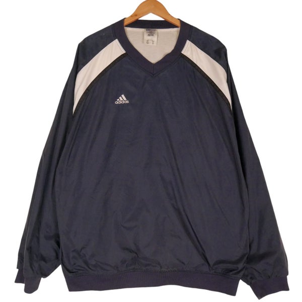 Vintage 90s Adidas Navy Pullover Jacket XXL Carousel 1