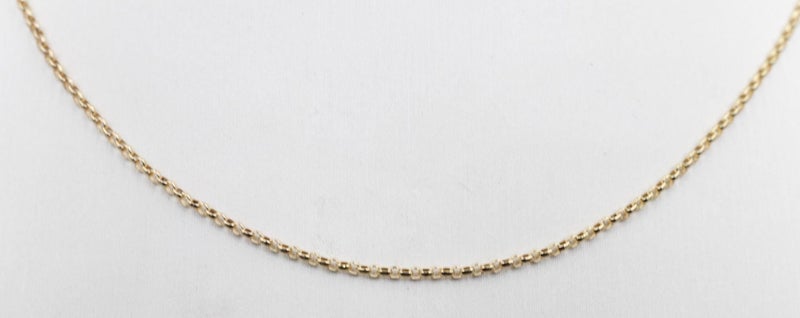 9ct Gold Oval Belcher Chain 45cm Carousel 1