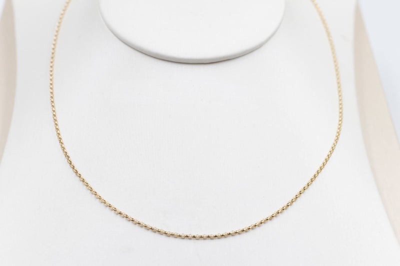 9ct Gold Oval Belcher Chain 45cm Carousel 2