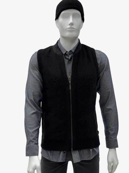 Contrast Detail Possum Merino Silk Vest KORU Carousel 2