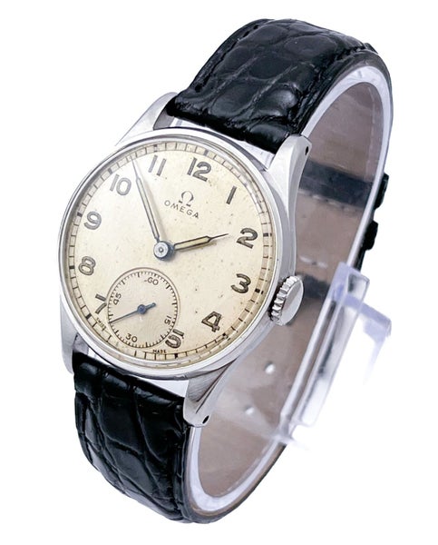 Omega 1943 Vintage Manual Stainless Steel Mens Wristwatch Ref 2224 Cal 26.5.T3 Carousel 2