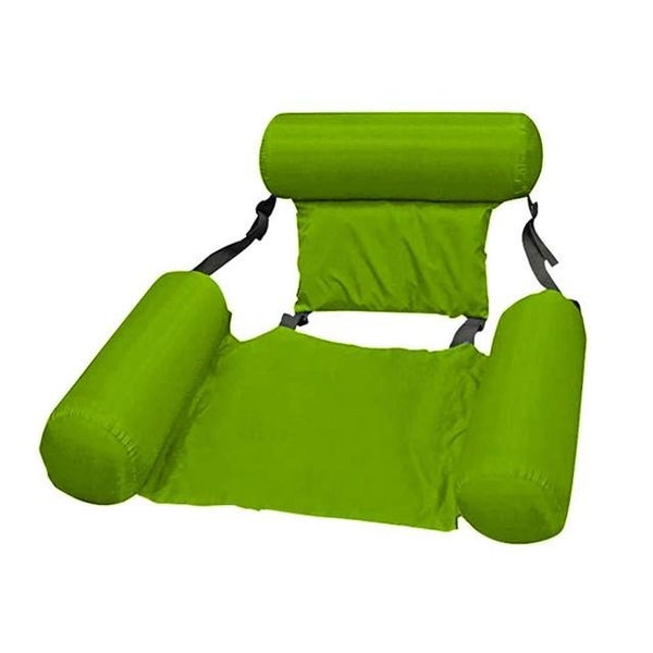 Inflatable Floating Pool Lounger - Green Carousel 1