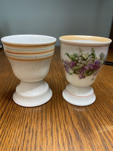 Antique German Hot Chocolate mugs x 2 Carousel 1