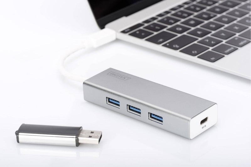Digitus Type-C to USB3.0 3 Port Hub with Power Delivery (PD) 1 year Warranty! Carousel 1