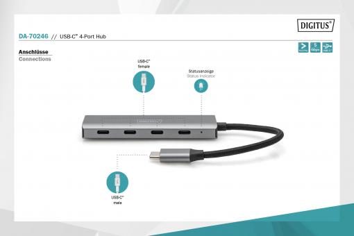 DIGITUS USB Type-C 4-Port Hub 60 Month Warranty Carousel 2