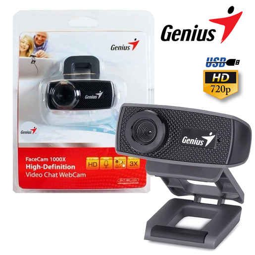Genius FaceCam 1000X HD Webcam 12 Month Return to Base NZ Warranty Carousel 1