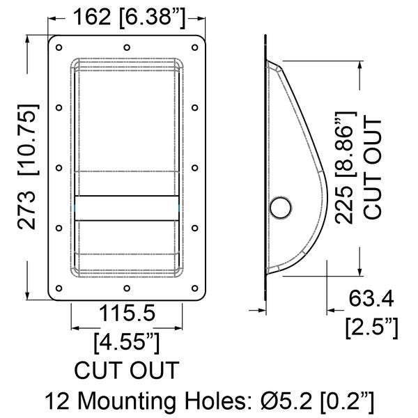 Penn Elcom - H1070 - Recessed Steel Bar Handle. Carousel 2