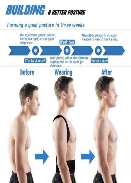 Adjustable Back Posture Corrector Therapy Shoulder Lumbar Brace X-LARGE62863869485571112