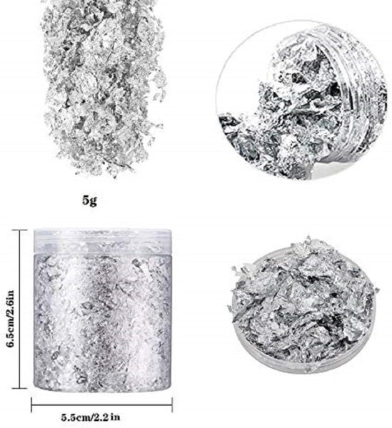 Foil Flakes For Nail Art Epoxy Resin Jewellery Painting Crafts Carousel 2