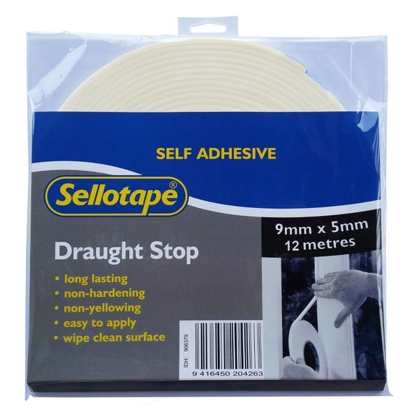 Sellotape Draught Stop 5mmx9mmx12m Carousel 1