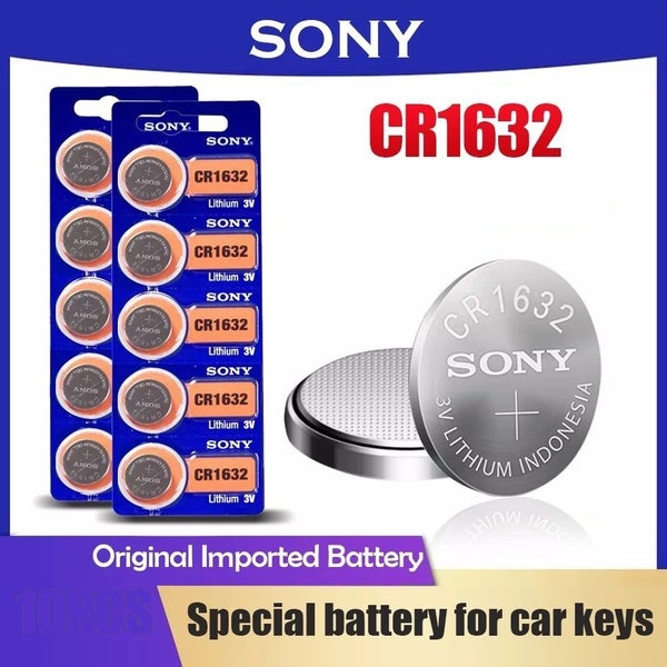 SONY 5pcs 3V CR1632 Watch Clock Button Batteries CR1632 Lithium Battery62976712405891116