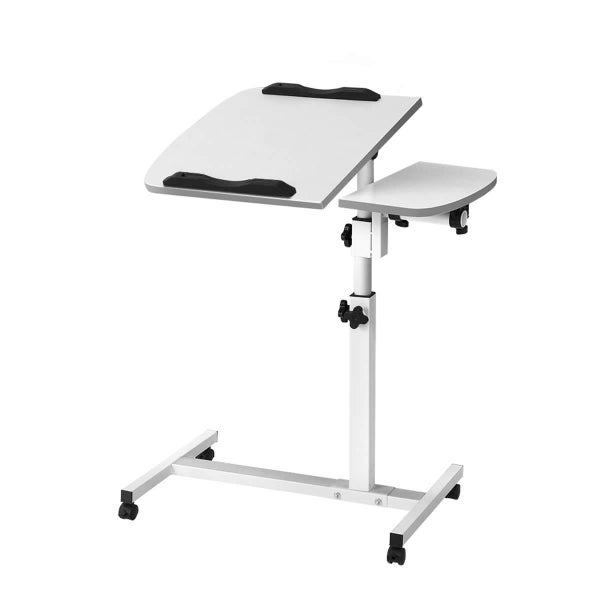 Artiss Laptop Table Desk Adjustable Stand - White Carousel 1