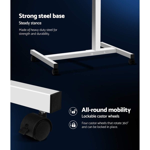 Artiss Laptop Table Desk Adjustable Stand - White Carousel 2