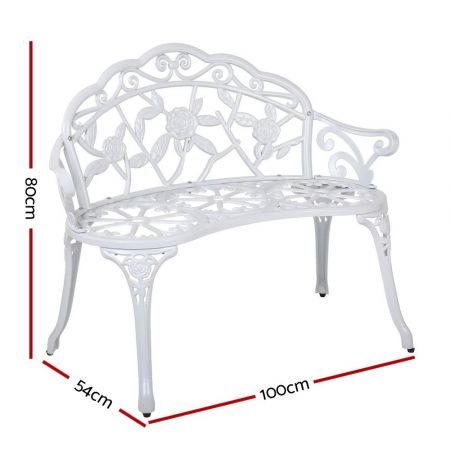 Garden Bench - White Carousel 10