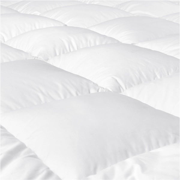 Mattress Topper Pillowtop 1000GSM Microfibre Filling Protector Double Size Carousel 9