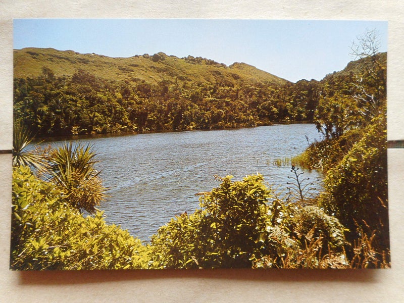 One of the Twin Kaikoka Lakes, Golden Bay, Nelson Postcard Carousel 1
